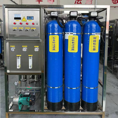 0.25T Três tanques de equipamento de osmose reversa para purificação e deionização de água industrial