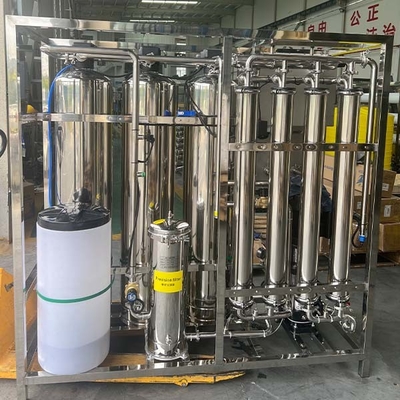 1000 Lph Equipamento completo de tratamento de água Sistema de osmose reversa com purificador UV