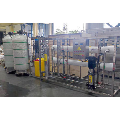 Sistema de osmose reversa 4T/h controlado por PLC para tratamento industrial de água potável