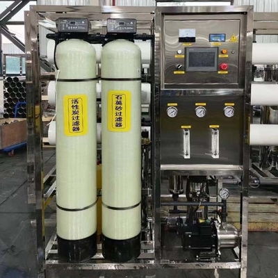 0.5 toneladas Equipamento de tratamento de água por osmose reversa Sistema de filtragem por osmose reversa de dupla fase para produção de água pura