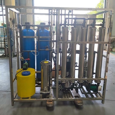Sistema de tratamento de água Edi de 0,5 toneladas controlado por PLC com módulo de eletrodeionização
