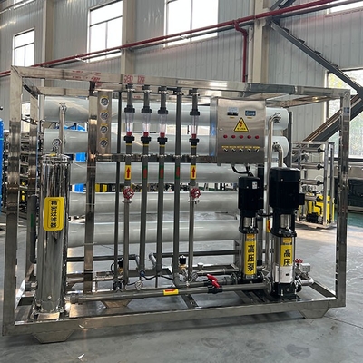 Equipamento de osmose inversa de dupla fase para purificação de água comercial