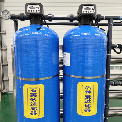 2T de aço inoxidável Ro máquina de purificação de água Sistemas de osmose reversa Planta de tratamento de água Equipamento PLC Tratamento de água