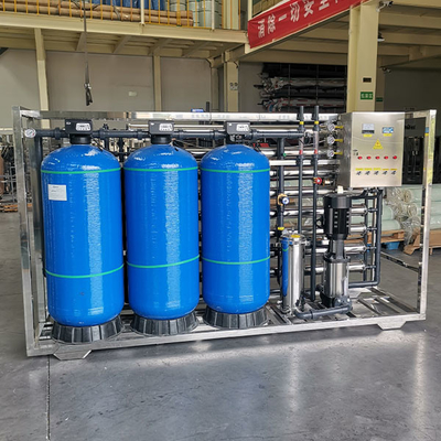 Componentes do núcleo da bomba Sistema de osmose reversa industrial para 4 toneladas por hora Tratamento de água