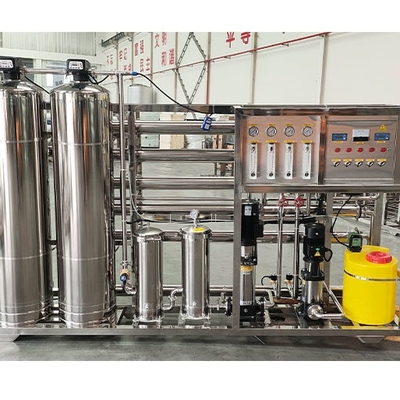 1 tonelada de equipamento de osmose reversa de dupla fase de alta qualidade e baixo preço