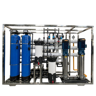 Equipamento de filtragem de água do mar Desalinização RO Estação de tratamento, Sistema de purificação de água por osmose reversa Capacidade 24m3/dia