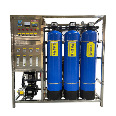 500L/H Instalação Industrial de Tratamento de Água RO Máquina Sistemas de Osmose Reversa para Água Potable