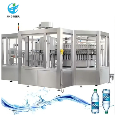 Completo Full Automatic 3 em 1 garrafa de plástico Linha de produção de água mineral pura máquina de enchimento de água