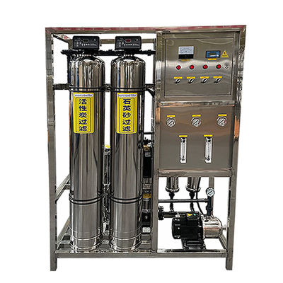 0.5 toneladas Dois tanques Equipamento de osmose reversa de alta eficiência e filtro