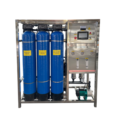 Fábrica 500LPH Sistema de filtragem de tratamento de água por osmose reversa RO Plant
