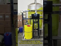 Dispositivos de osmose reversa de aço inoxidável de 10 toneladas, de uma única fase, adequados para usos industriais e de